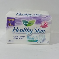 Laurier Healthy Skin Night ( Wing 35CM ISI 6 Buah ) pembalut (no.19)