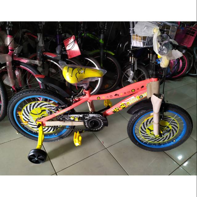 TERMURAH Sepeda  BMX  Wimcycle  Minions 18  Shopee Indonesia