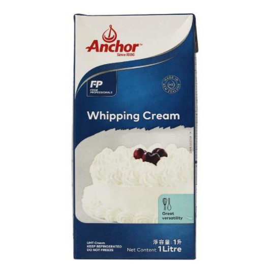 

Anchor Whipping Cream / Whip Cream / Anchor Whip Cream 1 Liter (GOJEK/GRAB ONLY)