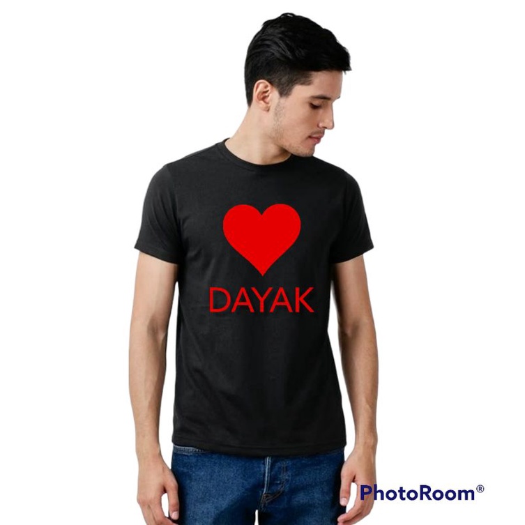 kaos Love dayak kaos Distro cinta dayak