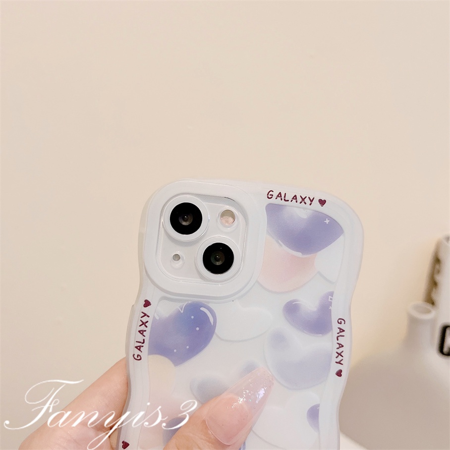 Redmi 12C A1 10C 10A 10 9 9A 9C 9T Note 11 Pro+ 11s 11 10s 10 9s 9 8 Pro Xiaomi Poco X4Pro X3 Pro X3NFC M3 M4 F3 Mi 11 Lite 10TPro Love Heart Wave Phone Case Clear TPU Soft Cover