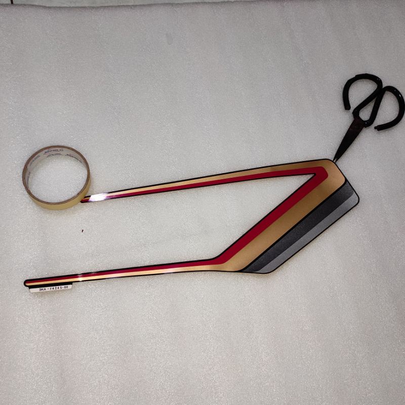 Stiker Stripping striping decal Graphic list polet Yamaha RX King 135 RXK RX K Kobra 1989 1990 merah