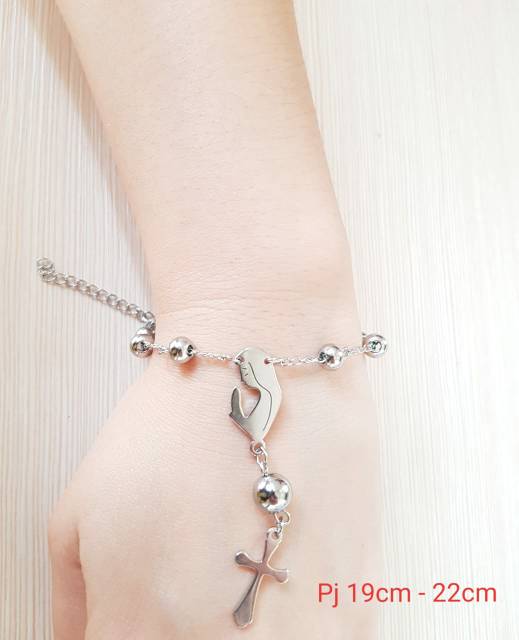 Gelang Fashion Rohani Bunda Maria Titanium Import Antikarat FR02