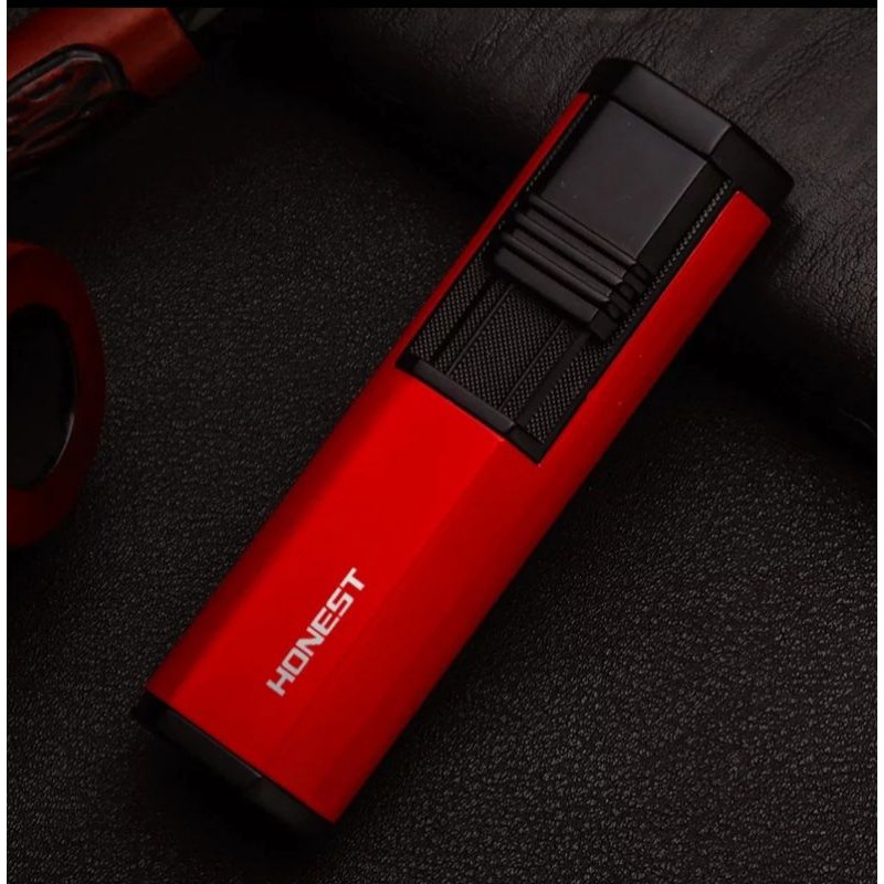 Korek Api Gas Honest 2 Jet Flame Punch Hole Lighter refill Original Portable