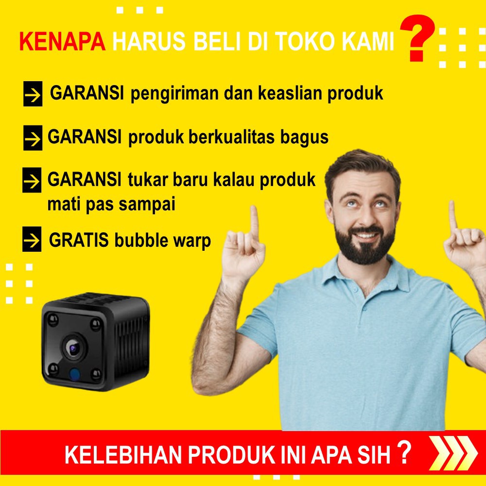 KAMERA CCTV MINI TERSEMBUNYI TANPA KABEL CAMERA KECIL PENGINTAI SPY CAM HIDDEN CAMERA PENGINTIP J106