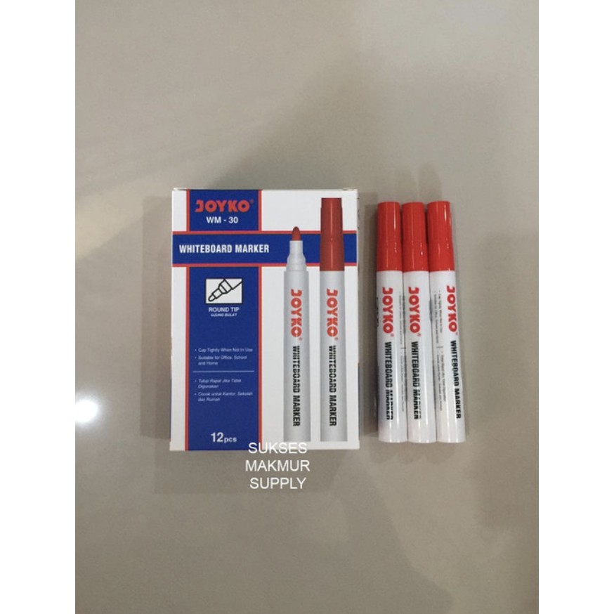 

Whiteboard Marker / Spidol Papan Putih Joyko WM-30