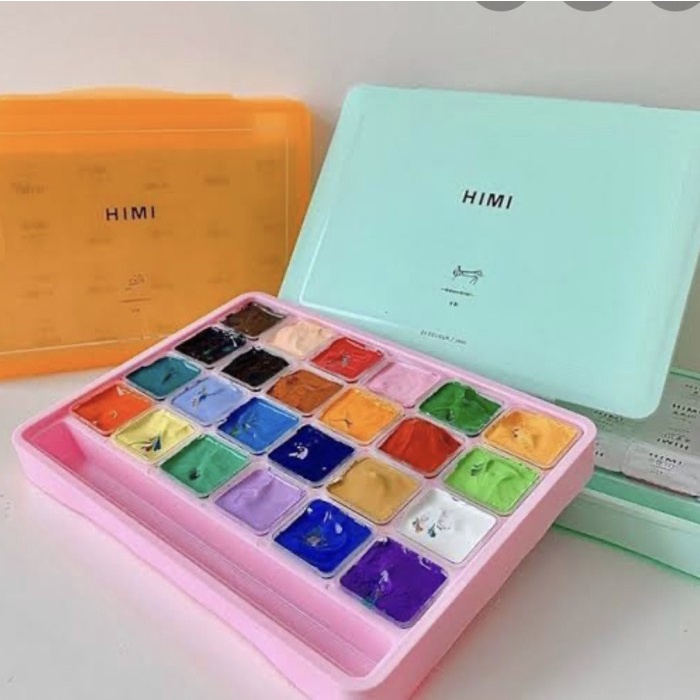 

(TERLARIS) Cat air himi miya 30 ml 24 colors gouache