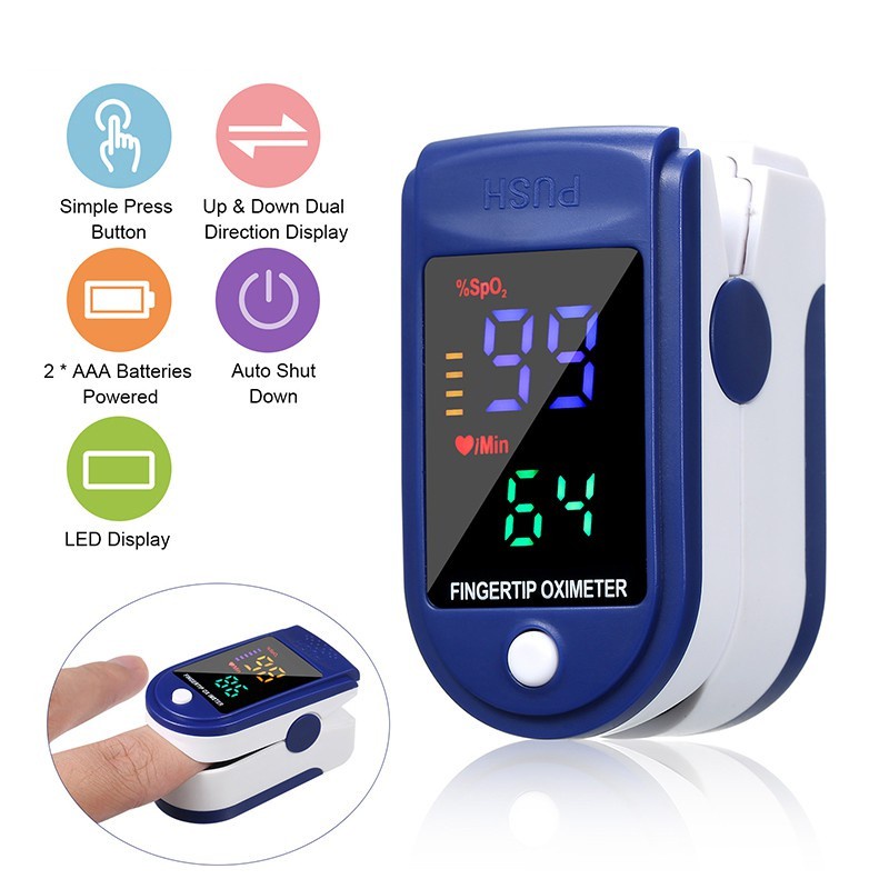 Fingertip Pulse Alat Ukur Kadar Oksigen Oxymeter Oksimeter LK87