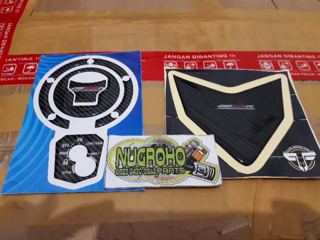 Keypad Fuelpad Dan Tailpad Stiker Timbul New CB150R HITAM FULL