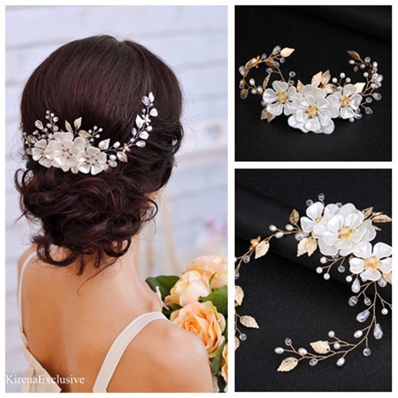 Headpiece mahkota 【20】bunga bunga cantik