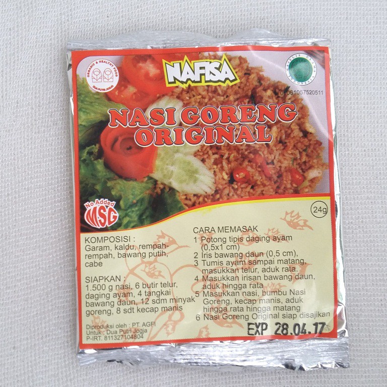 

Nafisa Bumbu Nasi Goreng Original