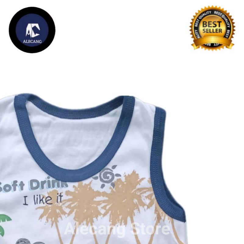 Setelan Pendek Baju Bayi Laki-laki size 03-18 Bulan MOTIF SINGA