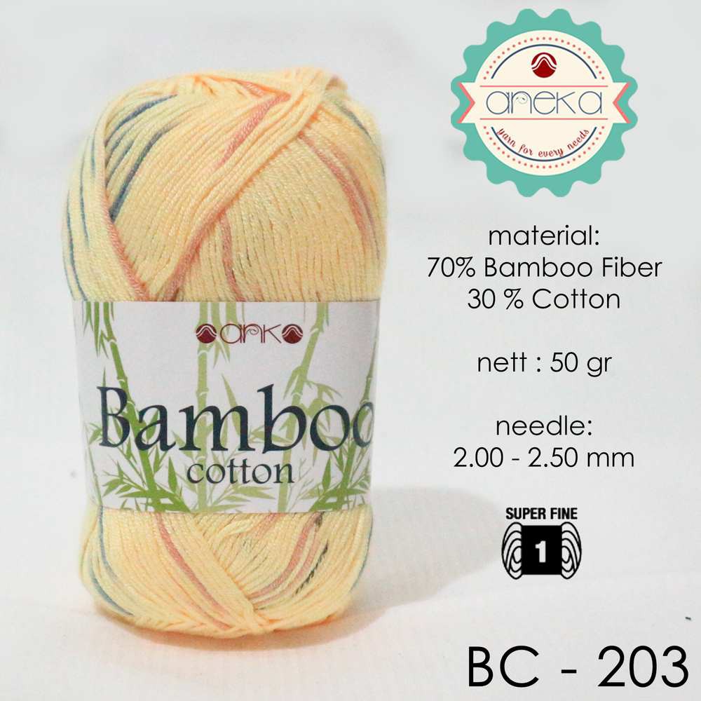 Benang Rajut Katun Bambu / Bamboo Cotton Yarn 3 - 203