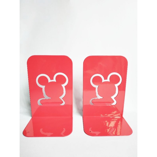 LS07  Stand Buku Kecil Mickey 4 Dimensi / pasang