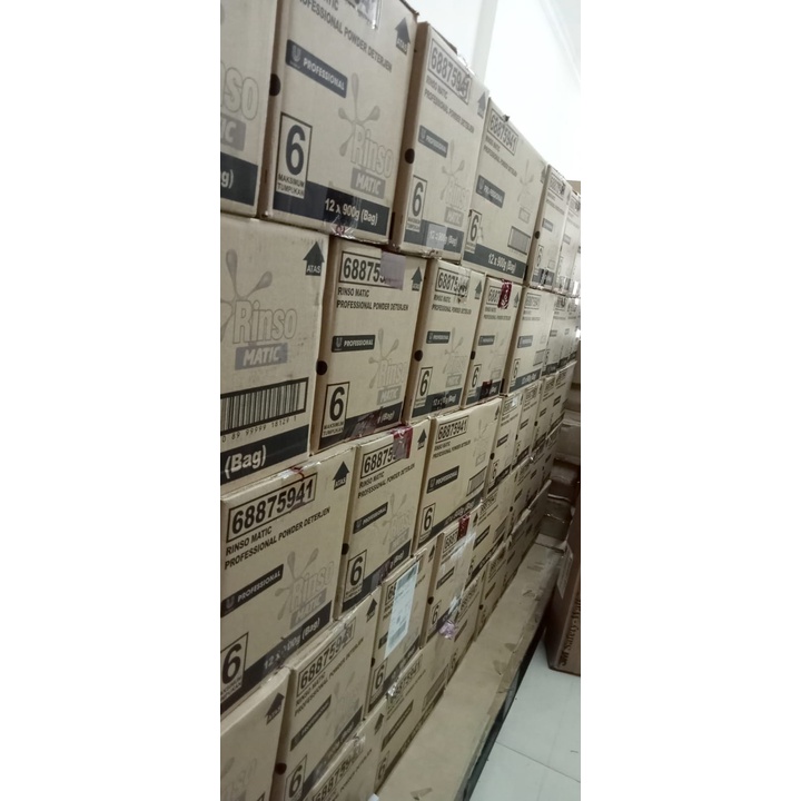 RINSO MATIC BUBUK 900 GRAM ( PER DUS = 12 PCS )