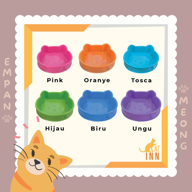 Tempat Makan Kucing Single Lucu