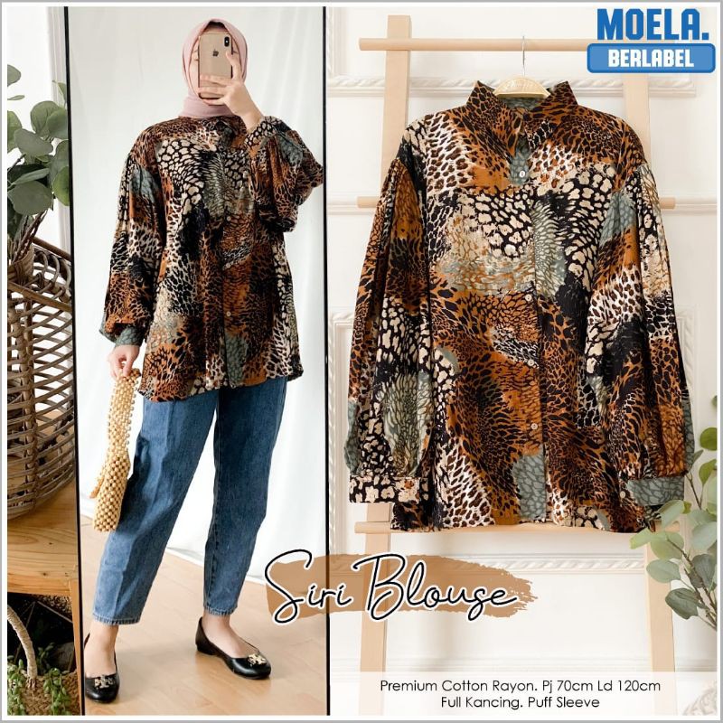 SIRI OVERSIZE BLOUSE busui bahan katun rayon fit to XXL