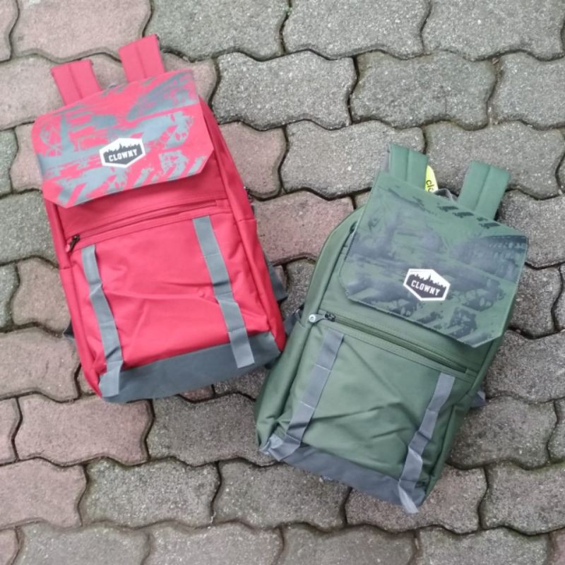 Tas Ransel Clowny Milton Merah - Tas Sekolah - Backpack