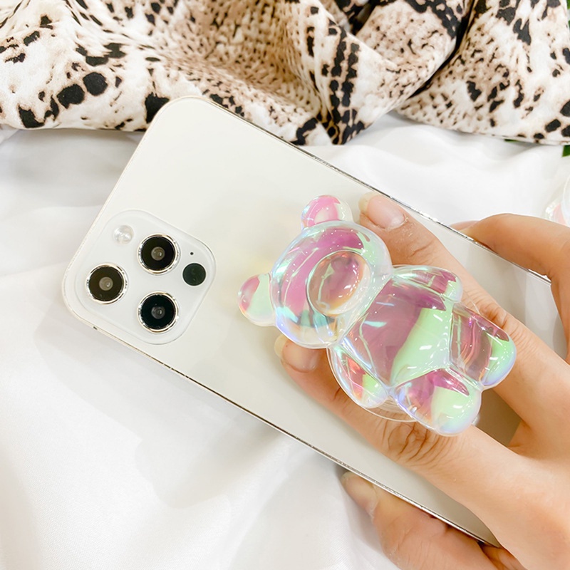 Popsocket Hp Universal Bentuk Beruang 3D Untuk iPhone / Android