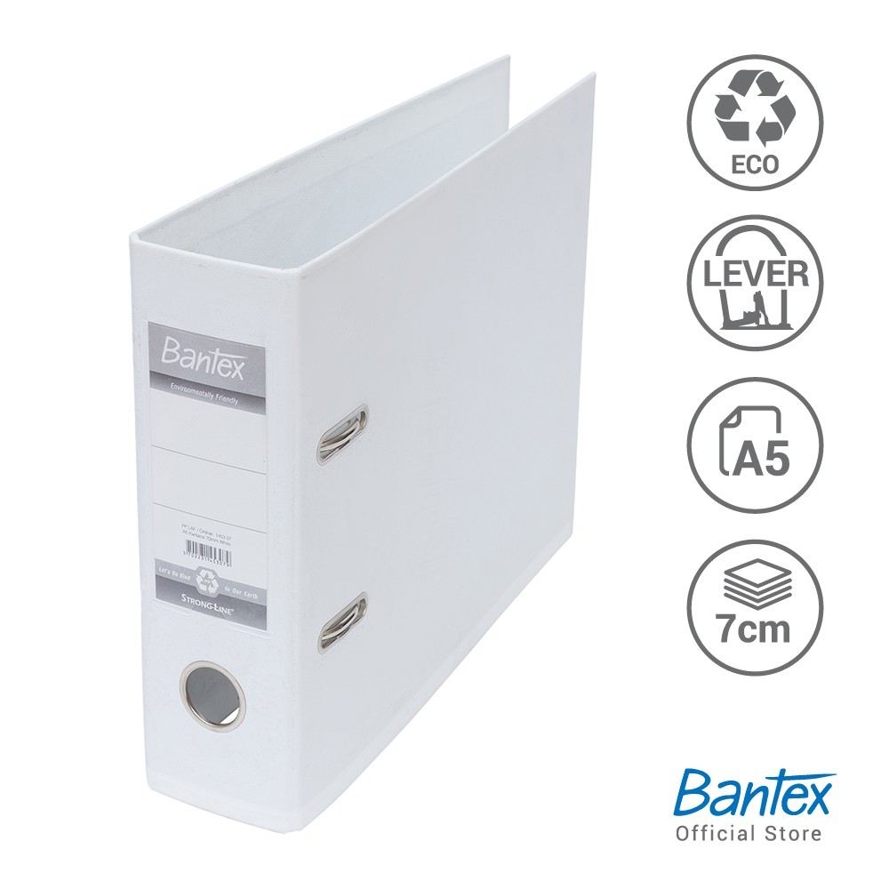

[BMS Tangerang] Bantex Lever Arch File Ordner Plastic A5 Kwitansi 7cm #1453