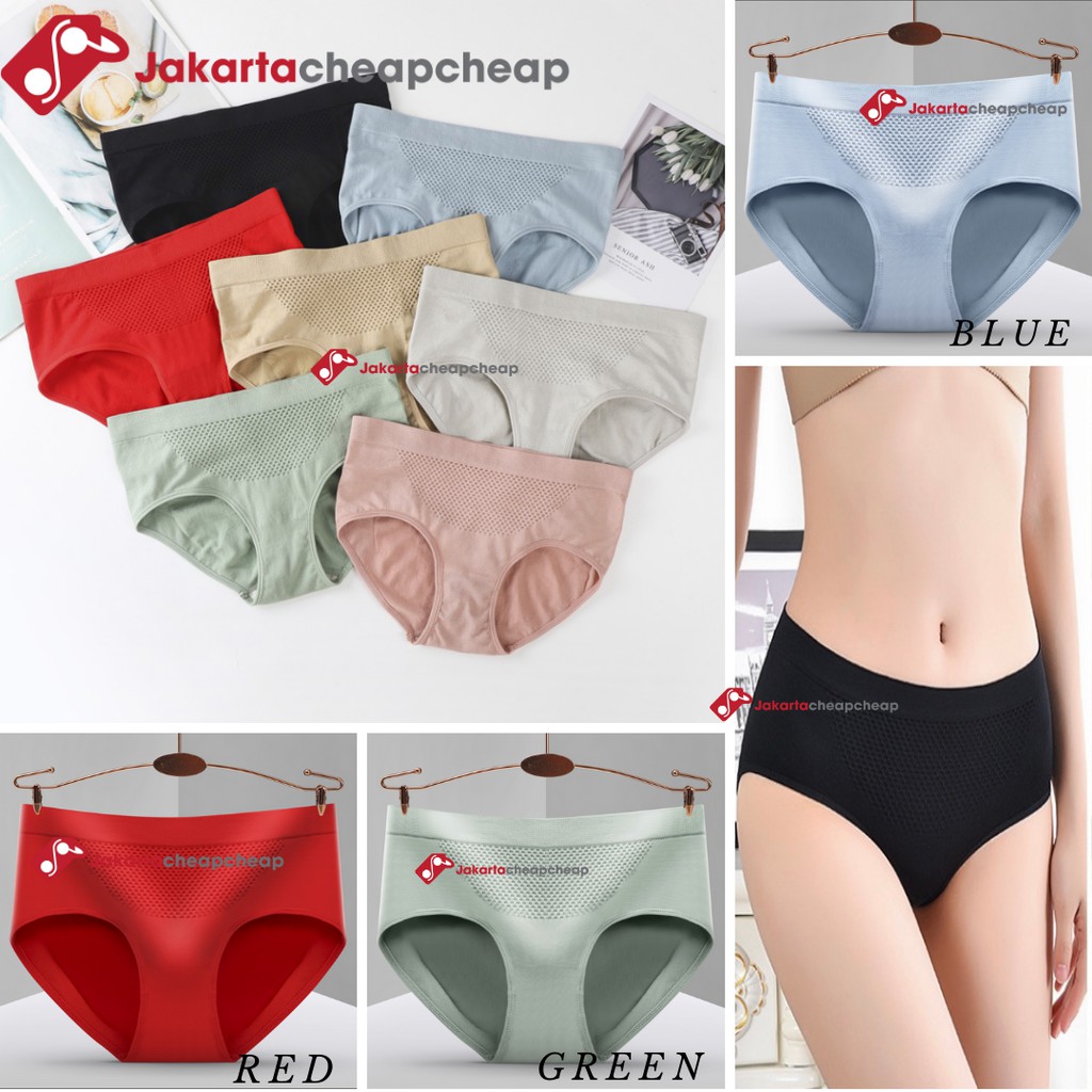 JC078 Celana Dalam Wanita Panty Cewek Elastis Polos Lembut Nyaman