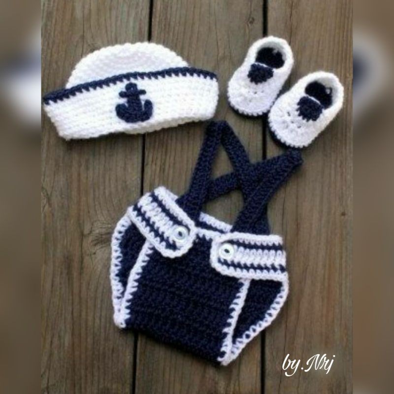 SAILOR MAN / KOSTUM PELAUT / KOSTUM BAYI COWO / BABY PROPS / PROPERTI FOTO / PROPS NEWBORN