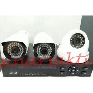 Murah Paket Cctv 3CH AHD 3MP ( Komplit tinggal pasang )