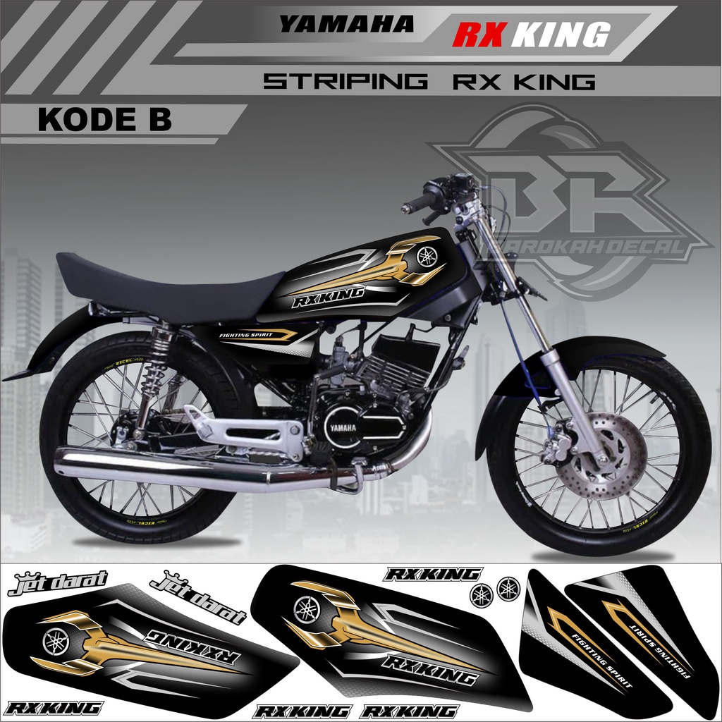 Sticker Rx King Variasi Stiker Lis Striping Rx King Kode B