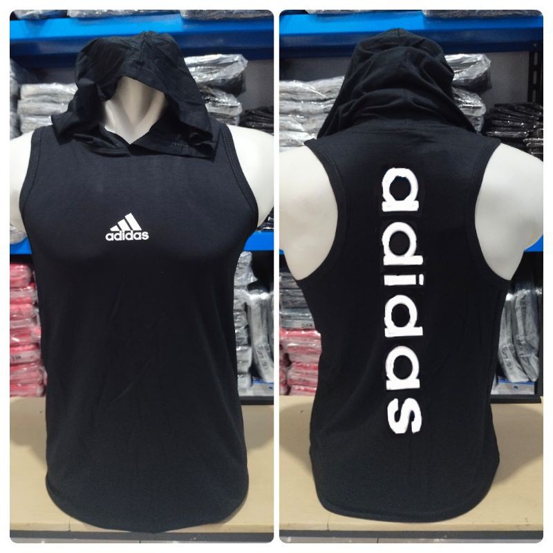 singlet hoodie pria bahan halus/hoodie gym pitnes/singlet hoodie menyerap keringat/Kaos Singlet Pria Hoddie Sport/