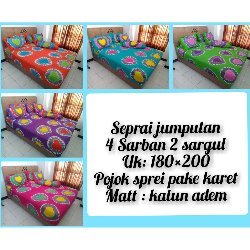 SEPREI BERKWALITAS | SEPRAI BATIK PEKALONGAN | SPREI JUMPUTAN | UKURAN 180X200 | SPESIAL PAKAI KARET