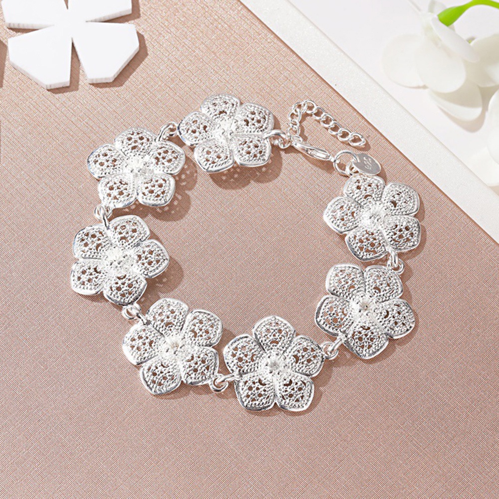 Hu Hu Hu Hu Hu Alat Bantu Pasang Kacamata♡ Gelang Tangan Rantai Wanita Desain Bunga Bauhinia Untuk Pesta Pernikahanhadiah