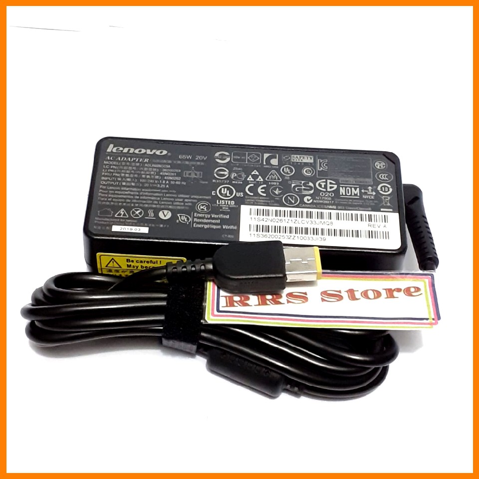 Carger Lenovo Adaptor Laptop Lenovo Adaptor Charger Laptop Lenovo Output 20V 3.25A USB