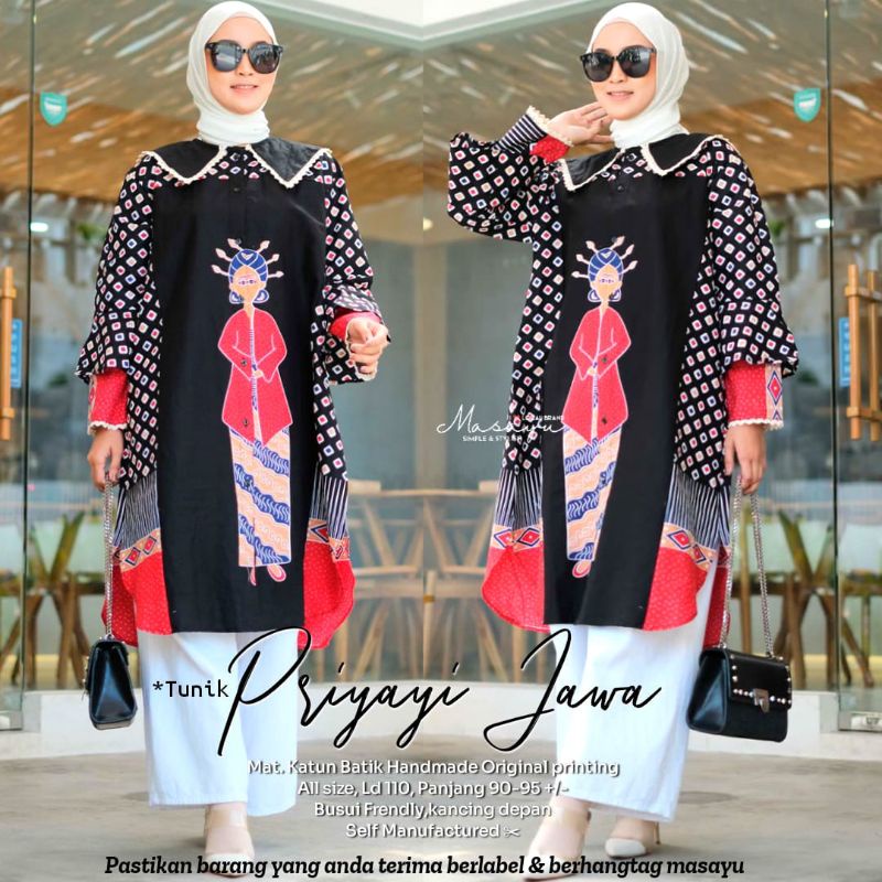 GHUI ~ PRIYAYI JAWA TUNIK | TUNIK BATIK NIKI DOLANAN ORIGINAL MASAYU
