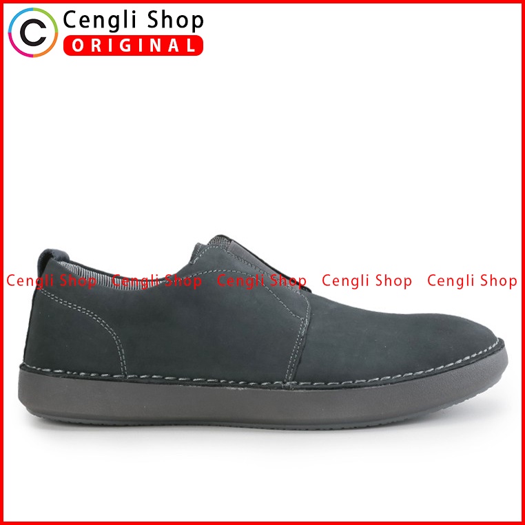 PM183 SEPATU PEDRO SLIP ON PRIA ORIGINAL KASUAL SEMI FORMAL HITAM