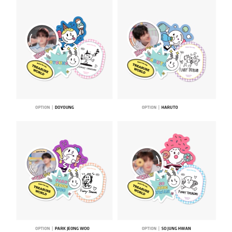 [DP ONLY] TREASURE WORLD STICKER SET