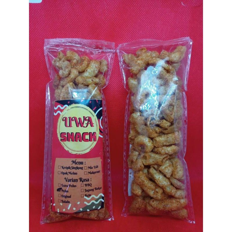 SNACK VIRAL 4 RIBUAN/MIE LIDI KRIUK 40 GRAM/MAKARONI SPIRAL 40 GRAM