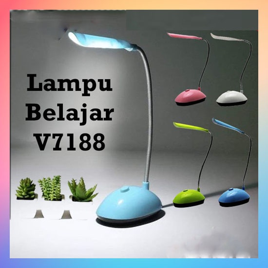 Lampu Belajar 7188 / Lampu Meja Belajar On Off / Lampu Belajar LED table Desk Anak Study lamp / Lampu Belajar V-7188 / Lampu Belajar Mini Desk/Lampu Meja Belajar LED