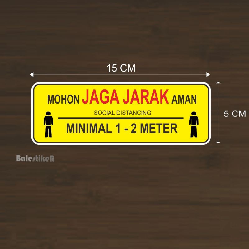 

stiker jaga jarak sticker