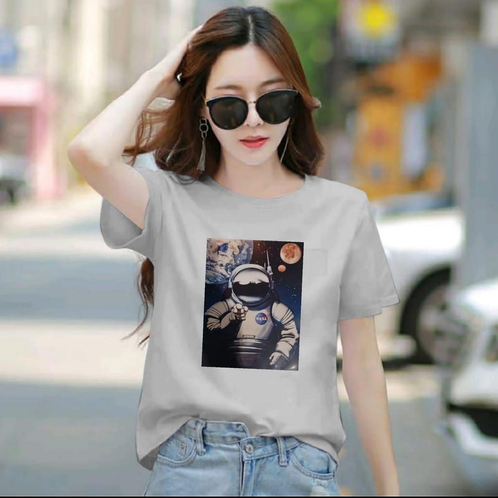 BAJU ATASAN TRENDY ASTRO GIRL PENDEK-KAOS DISTRO CEWEK KEREN KEREN LENGAN PENDEK MASA KINI DAN TERLARIS