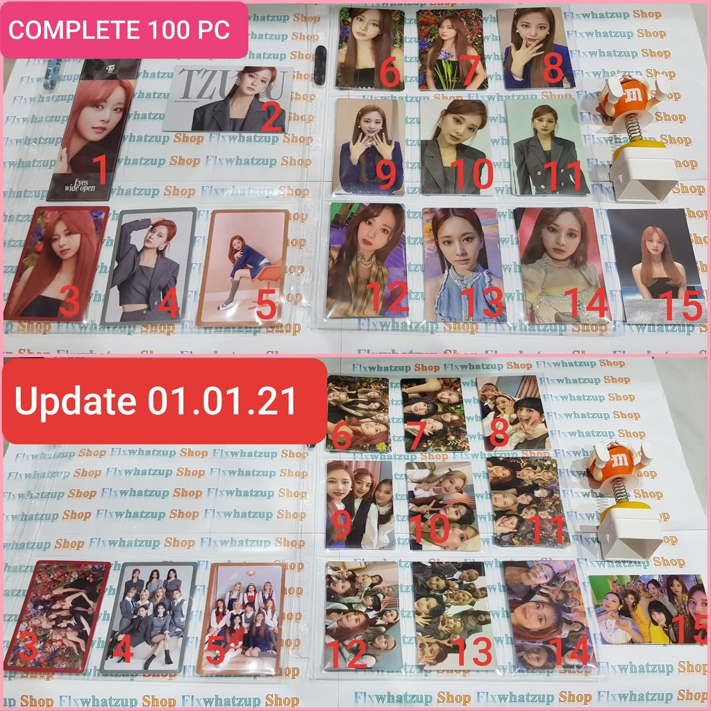 Twice Official EYES WIDE OPEN - Photocards