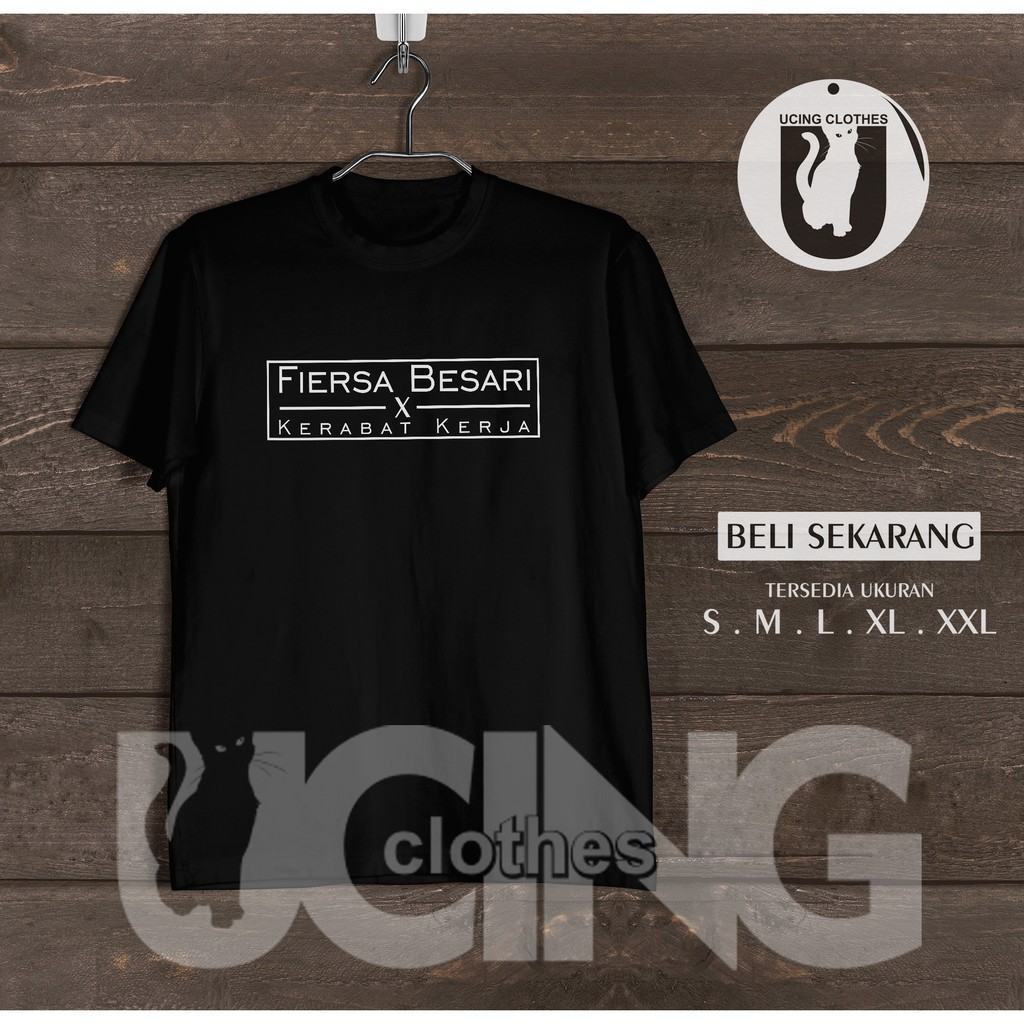 Kaos Baju Fiersa Besari x Kerabat Kerja Kaos Musik -Arstore -Mawar
