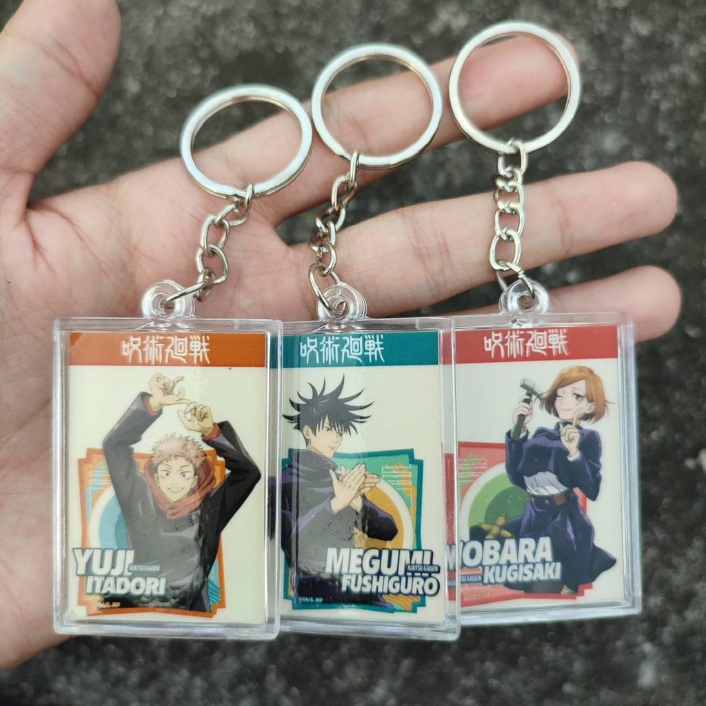 Gantungan Kunci Murah Anime Jujutsu Kaisen - Keychain Jujutsu Kaisen - Itadori Gojo Fushiguro