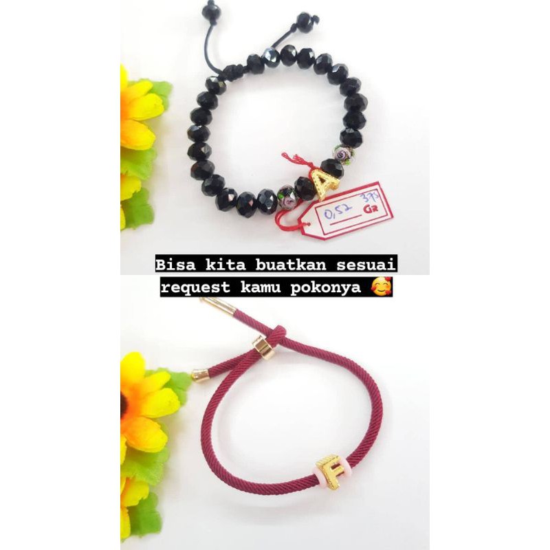 GELANG TALI SIMPUL EMAS HURUF KADAR 375