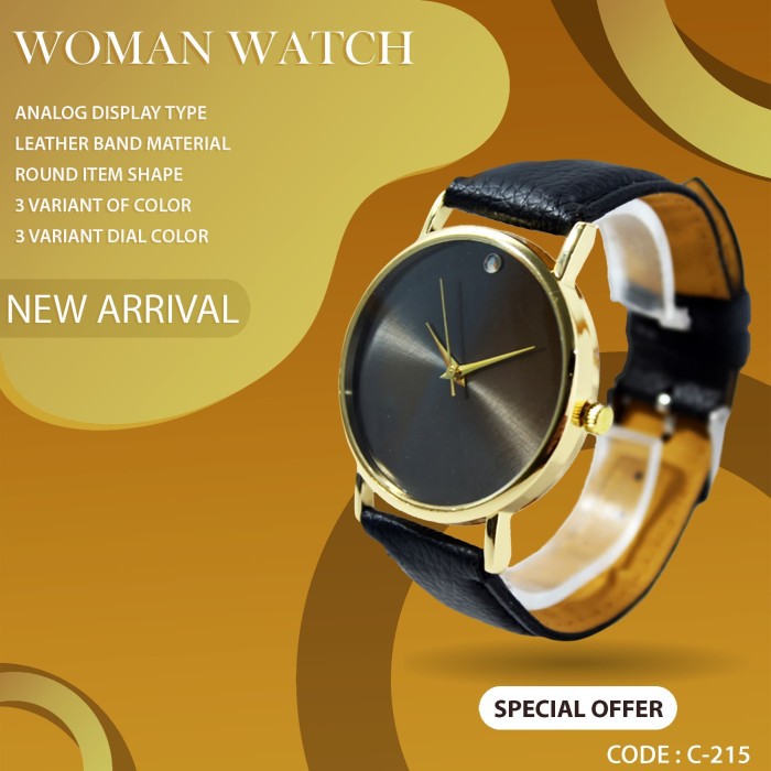 NEW Jam Tangan Wanita Mewah Analog Fashionable C-215