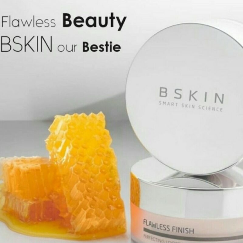 BSKIN PERFECTING LOOSE POWDER BEDAK TABUR FLAWLESS FINISH DIJAMIN ORIGINAL BSKIN HDI