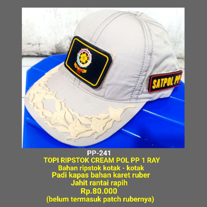 pp-241 topi tactical pol pp padi kapas 1