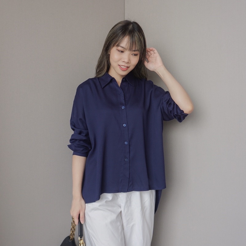 EUDORA Oversized Shirt Kemeja Oversize / Kemeja Kantor / Kemeja Korea / Kemeja Oversized / Atasan Wanita