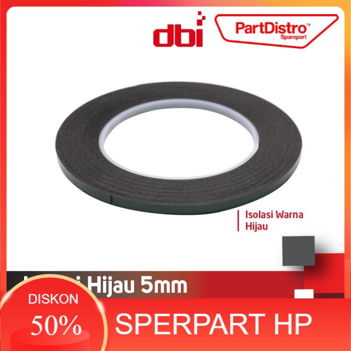 

Isolasi Double Tape Foam Busa 5mm Hijau