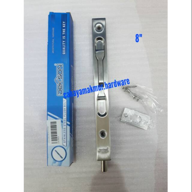Grendel Tanam Slot Pintu Flush Bolt Dekkson 8 Shopee Indonesia