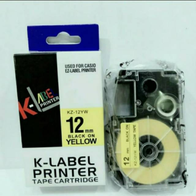 Label Printer K-LABEL 12 mm Compatible use Casio EZ Tape Printer 12mm